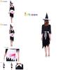 Captivating Polyester Witch Cosplay Dress For Women Ideal For Stage Shows And Easter Celebrations