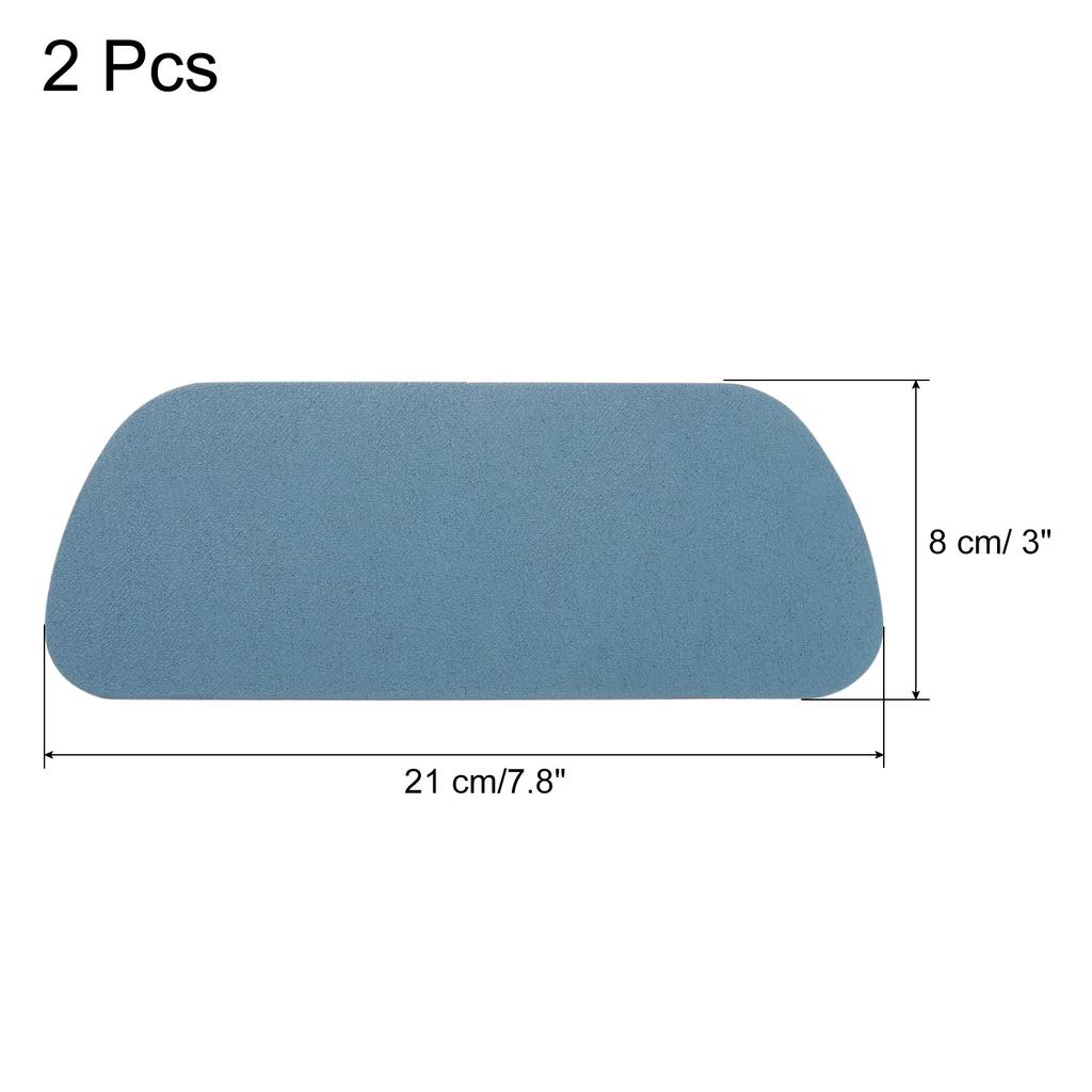 2/4pcs Refrigerator Drip Tray Refrigerator Drip Catcher 21 X 8 Cm Trapezoid Drip Tray Fridge Water Dispenser Drip Mat Navy Blue