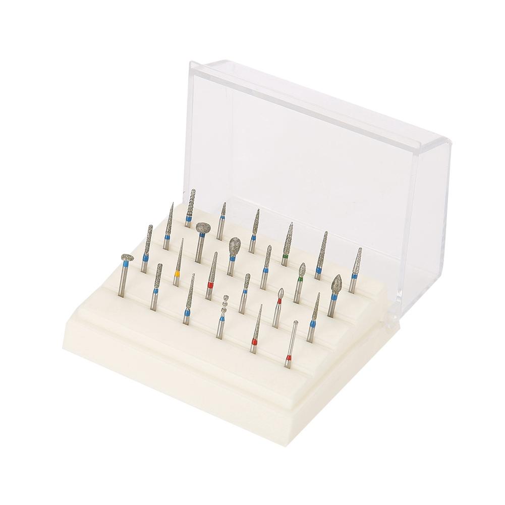 24 Holes Dental Burs Holder   Dental Diamond Burs Drill High Speed Block Box Dental Tool