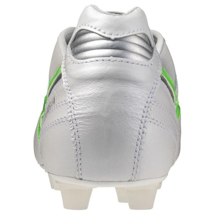 Mizuno Morelia 2 Japan Comfortable Non-Slip Durable Soccer Shoes Unisex Soccer Shoes White Green P1GA250137