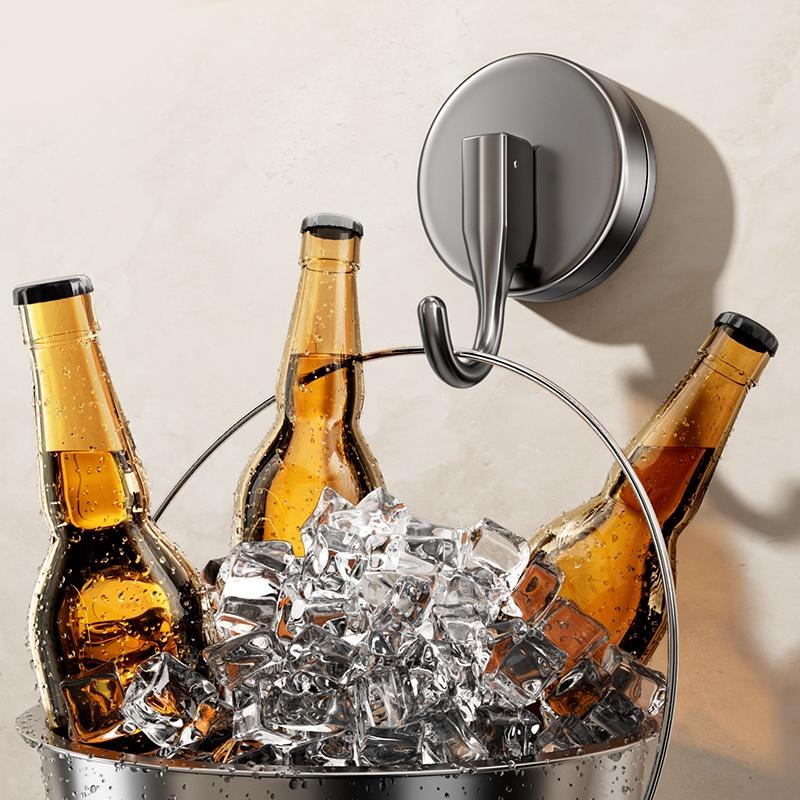 No Need To Drill Suction Cup Door Rear Hook Strong Load-bearing, Kitchen Bathroom Adhesive Hook, Key Hook, Kitchen Hook