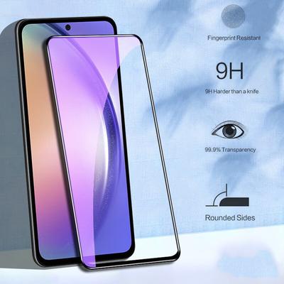 Gehard Glas voor Samsung Galaxy A54 A14 A34 5G Zwarte Rand Heldere Schermbeschermer voor Samsung A24 4G Beschermende Voorfilm