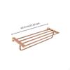 Bathroom Hardware Set, Wall Mounted, Brushed Rose , Towel Bar, Toilet Paper Holder Rack