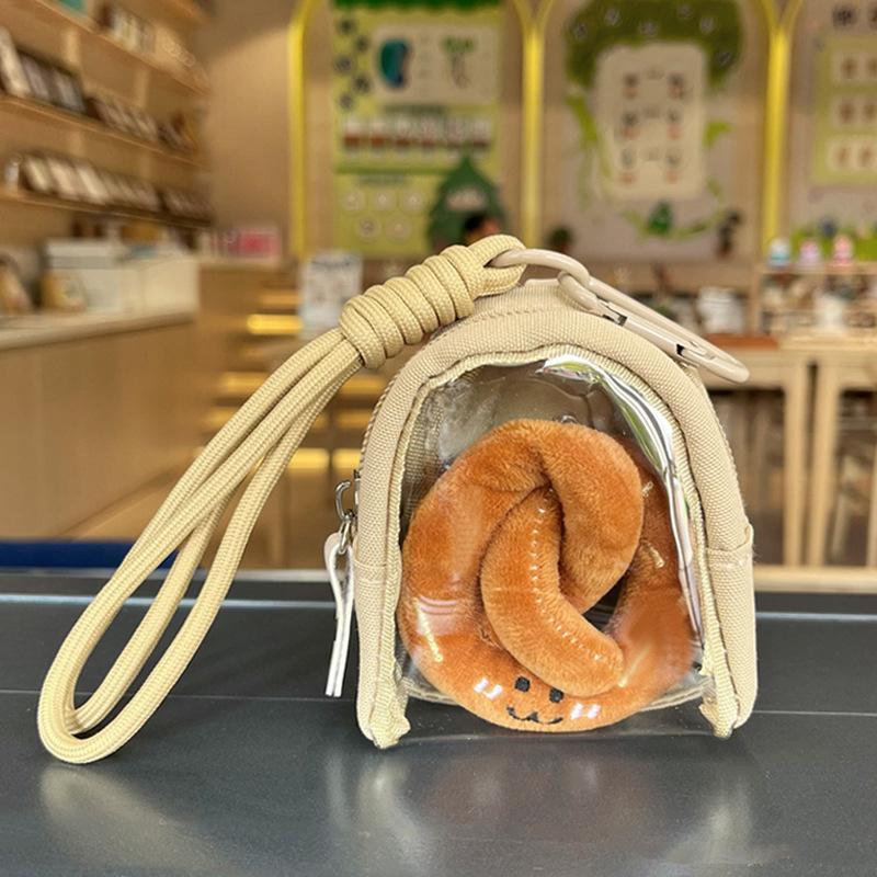 

Прозрачный дисплейный пакет для маленькой куклы, аниме-значка, монет, чехол для хранения, коробка-органайзер, подвеска-украшение для рюкзака