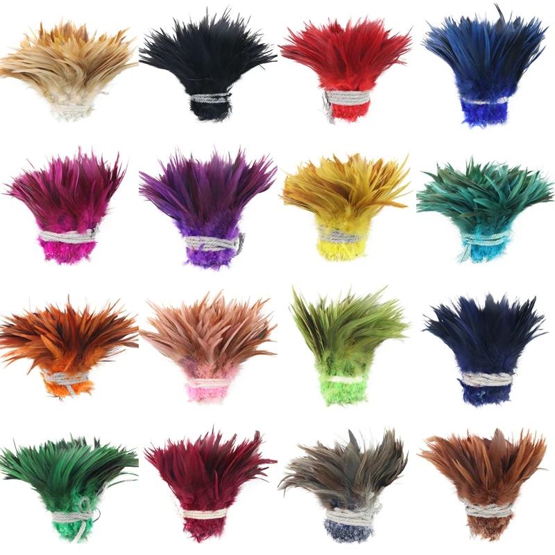 1 Roll Natural Pheasant Feathers for Crafts Jewelry Needlework Decoration Fly Tying Materials Chicken DIY Handicraft Accessories