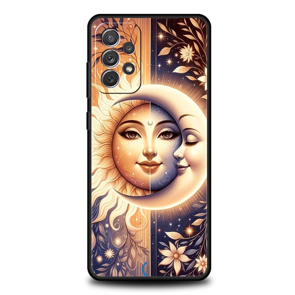 Moon Sun Phone Case For Samsung Galaxy A17 A07 A55 A35 A25 A15 A05s A33 5G A31 A23 A21s A13 A41 A73 A53 A51 A71 A03s S10 Cover