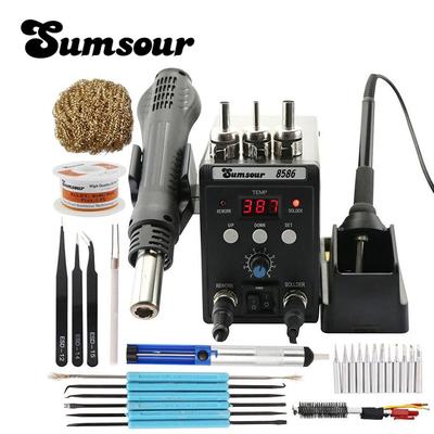 Schwarze 8586 Lötstation, 2-in-1-Digitalanzeige, Temperatur einstellbar