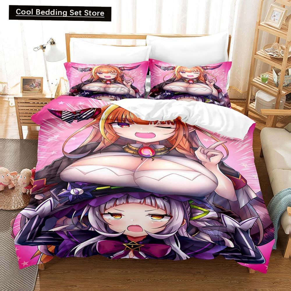 3D Printing Anime Kawaii Girls Kiryuu Coco Bedding Set Single Twin Full Queen King Size Bed Set Teenager Bedroom Duvetcover Sets