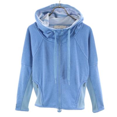 Adidas by Stella McCartney Long Sleeve Sweat Zip Hoodie OT Blue Women Used