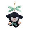 Sheep Plush Toy Mouth with Magnet Soft Lovely Kissing Lamb Plushies Decoration White/Black Sheep Doll Key Ring Bag Hanging Ornament Couple Gift