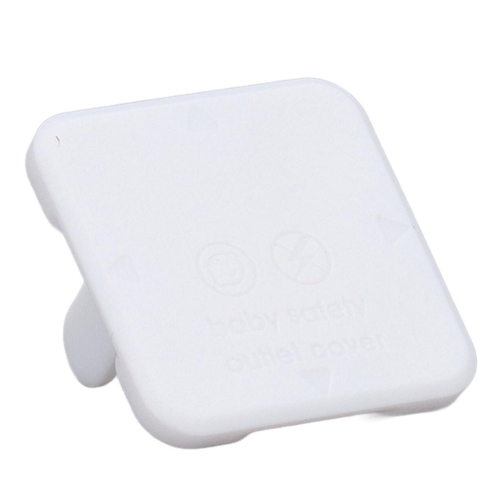 50Pcs Electrical Outlet Plug Cover  Protection US Plug Outlet Protector  for Children White