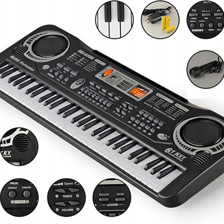 Keyboard Pianino Organy Dzieci Pianinko + Mikrofon