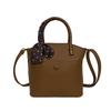 Premium retro soft leather portable bucket bag women's casual simple shoulder bag women's commuter messenger bag