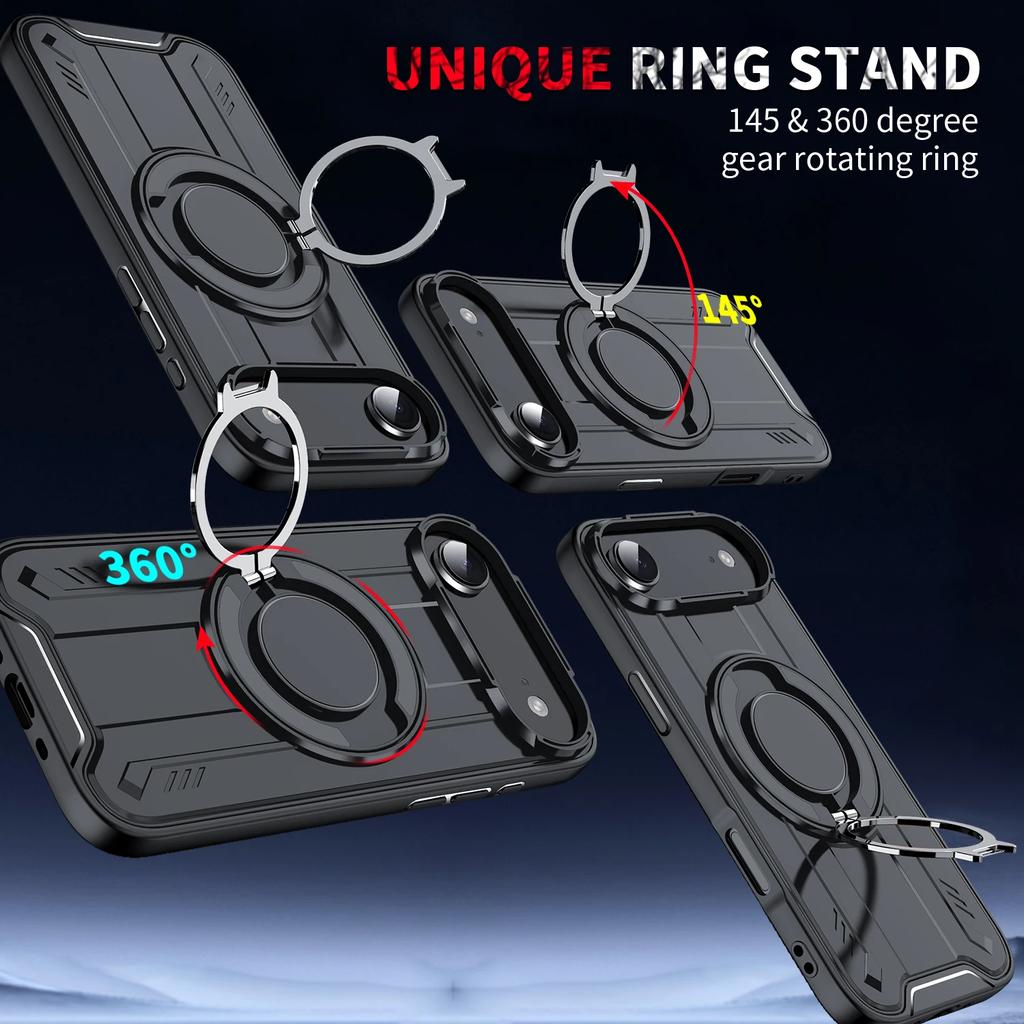 for iphone17 Anti-fingerprint stand function Ring Case for Iphone 17 Air Iphone17 16 Pro Max Plus Pro Iphone16 Iphone15