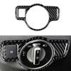 Carbon Fiber Headlight Button Cover Trim For Mercedes Benz CLA GLA GLE W204-i W