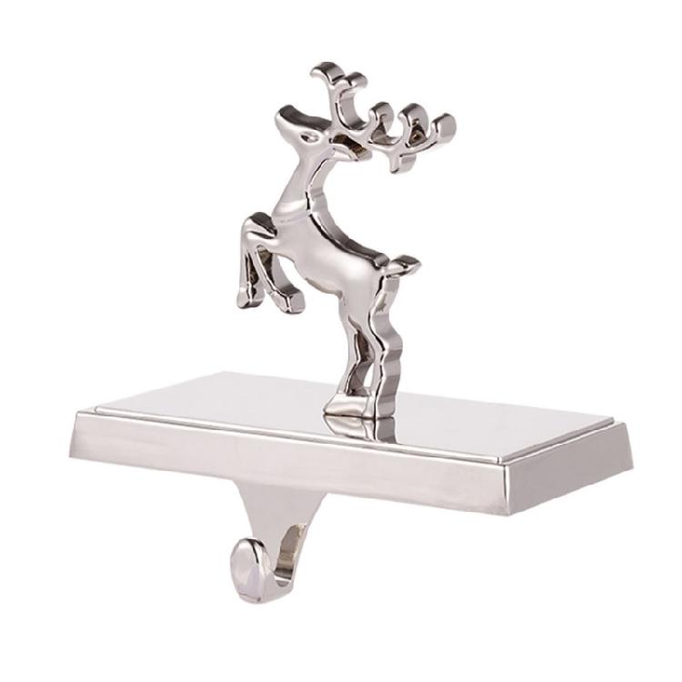 Christmas Stocking Display Hook Elegant Zinc Alloy Hook Unique Hanger with Silver Base for Christmas Stockings