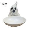 Halloween Atmosphere Table Accents Ghost Jewelry Dish, Durable Resin Storage Bowl, Decorative Container for Keys Retro Figurine Tray, Rings