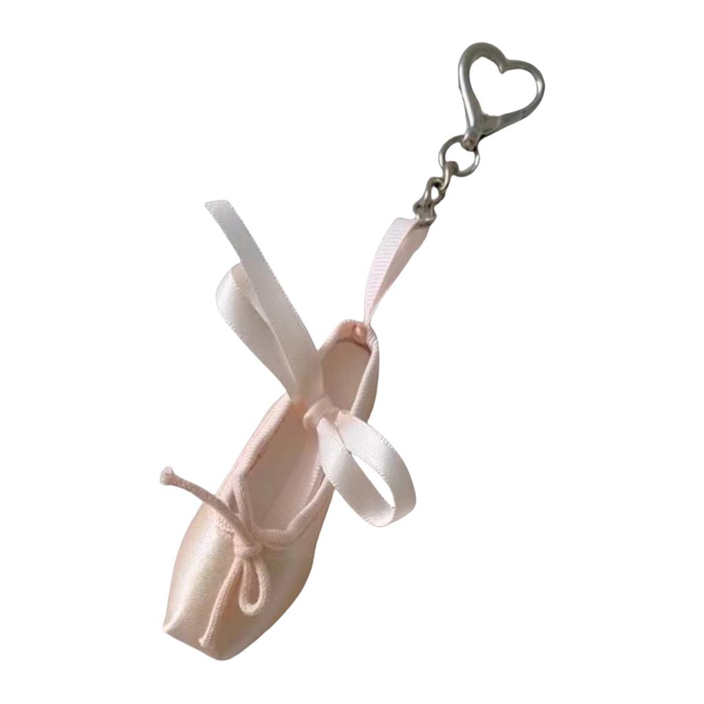 Elegant Ballet Shoes Keychain Alloy Key Holder Unique Keyring Bag Pendant Fashion Accessory for Women and Girls