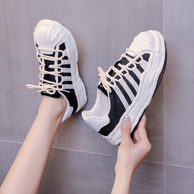 Shell Head Shoes Children'S Summer New Thick-Soled Dissolving Shoes Versatile Casual Sports Shoes Mesh Breathable Mesh Shoes