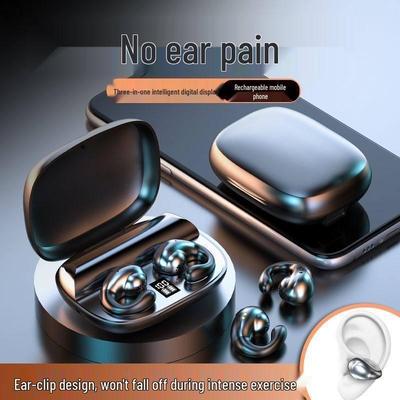 Wireless 2025 Ear-Clip Bluetooth Headphones: High-Quality Sound, Long Battery Life, Binaural Design