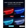 30cm/12inch 2pcs LED DRL Car Daytime Running Light Flexible Waterproof Strip Auto Headlights Brake Flow Lights 12V