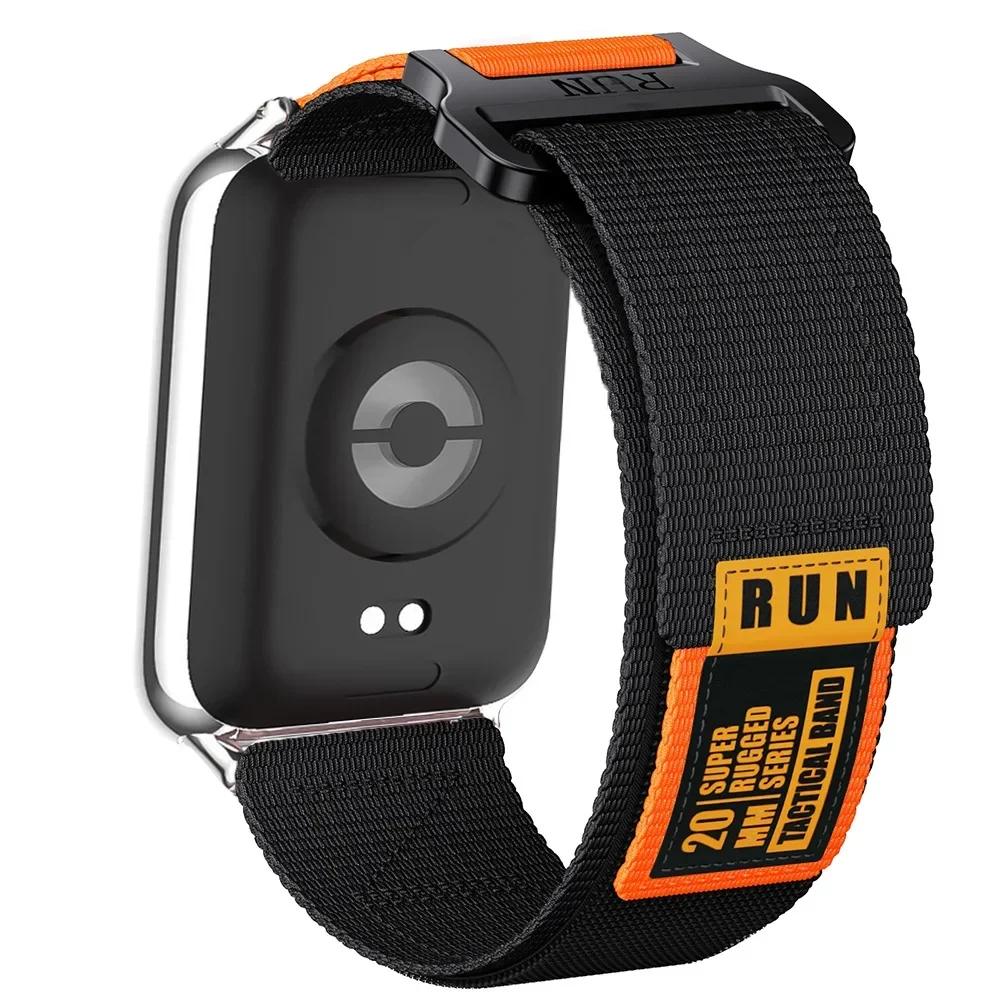 Prodyšný pásek pro Xiaomi Redmi Watch 4/5 Nylonová smyčka Vyměnitelný náramek Pásek pro chytré hodinky Mi Band 9/8 Pro Sportovní pásek