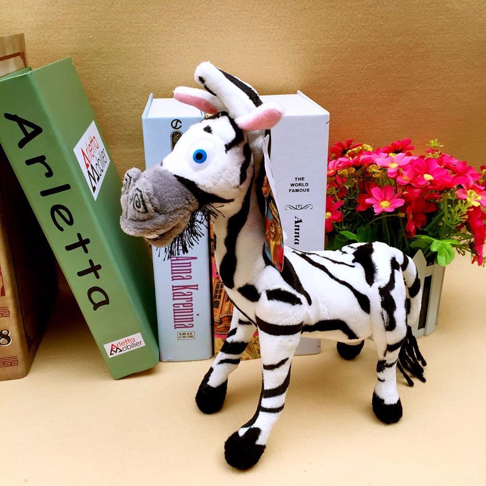6 Styles Cartoonmadagascar Plush Toy Madagascar Cartoon Figure Lion Giraffe Penguin Zebra Hippo Doll Fan Cute Gift