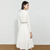 French Design Long-Sleeve Midi Dress