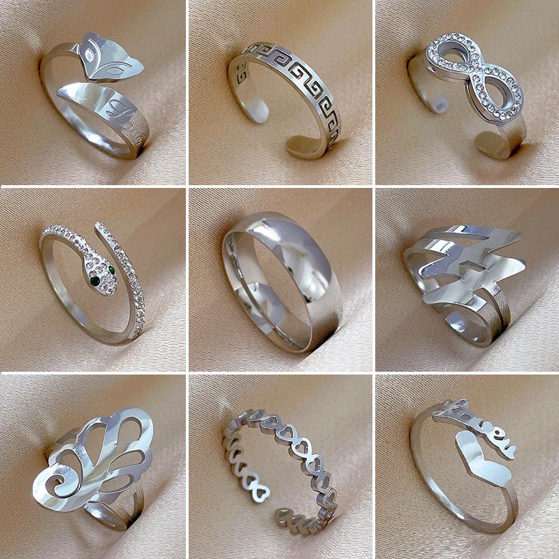 Cold Wind Minimalist Wind Bouncing Ring Men'S And Women'S Tide Personality Simple Index Finger Ring