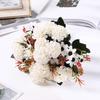 15 flower head artificial flower silk hydrangea white wedding small bouquet fake flower party DIY decoration