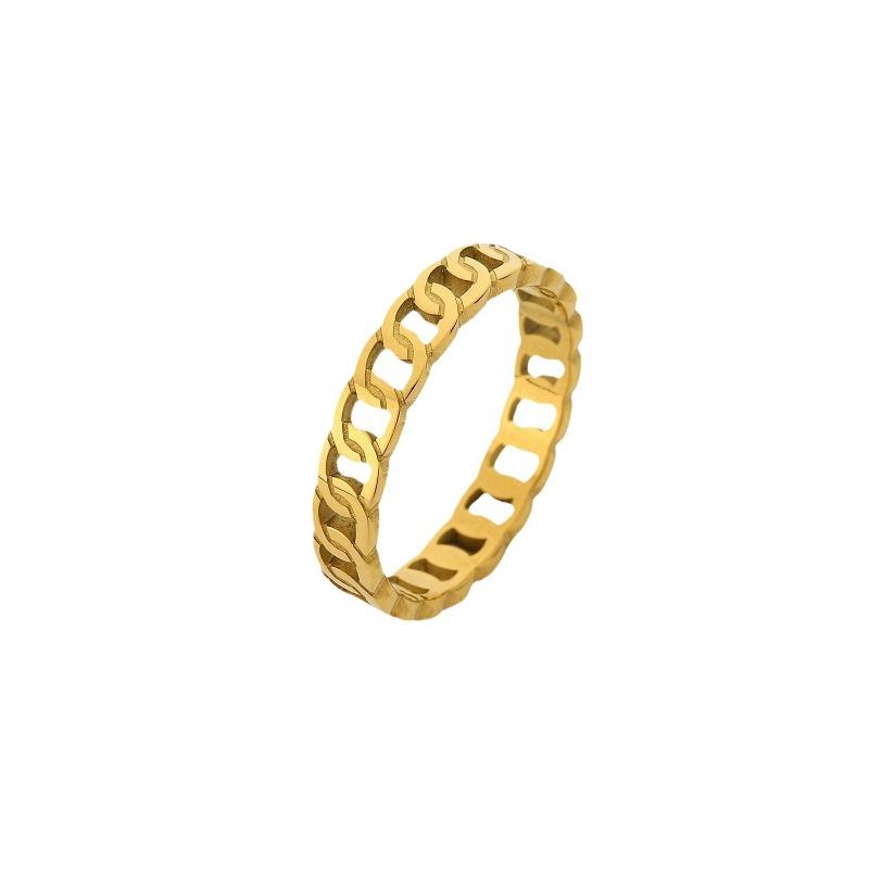 Stainless Steel Ring, Horn-shaped, High-end Titanium Jewelry, Women's Accessory