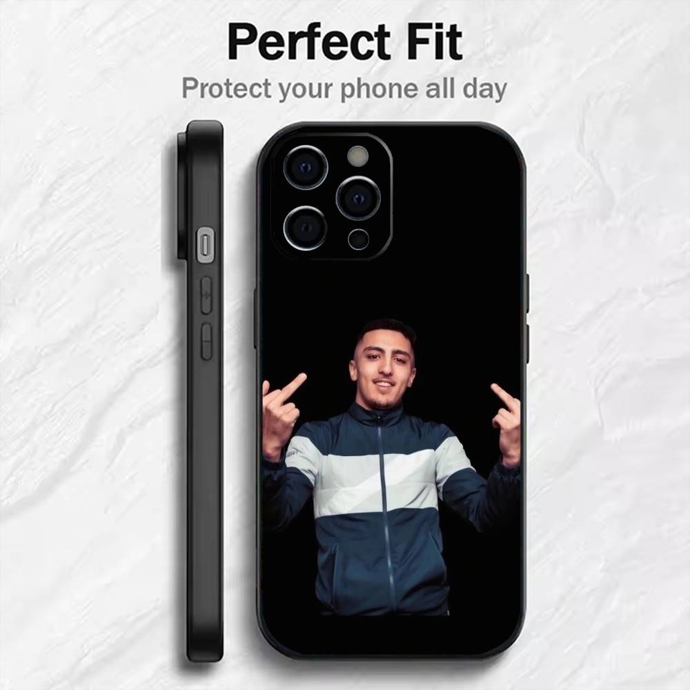 M-MoradS M-MDLRs Mode Street Phone Case For iPhone17,16,15,14,13,12 Plus,Max Soft Silicone Black Cover