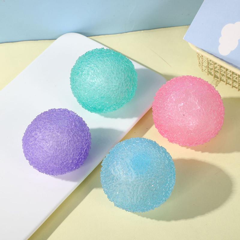 1 Piece Soft Pinch Toys Multicolor Texture Ice Ball Squeeze Toy For Kids Adult Children Halloween Christmas Gifts