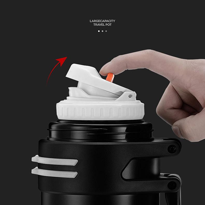 304 Nerezová termoska Venkovní velkokapacitní termohrnek Muži a ženy Přenosná cestovní konvice do auta Domácí termoska