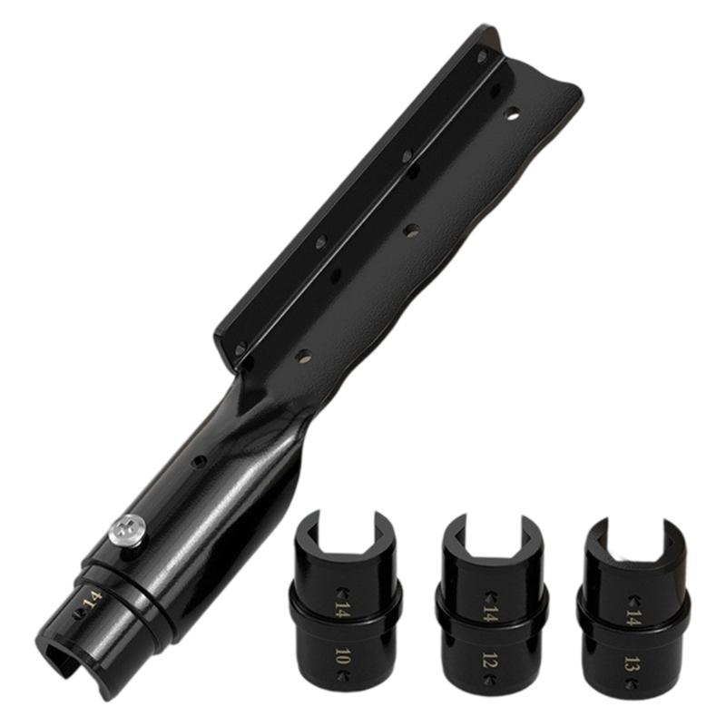 

Professional Ceiling Rod Sockets Wrench Set With 5 Interchangeable Heads For Multiple Size Installation And Ergonomic Grip 1