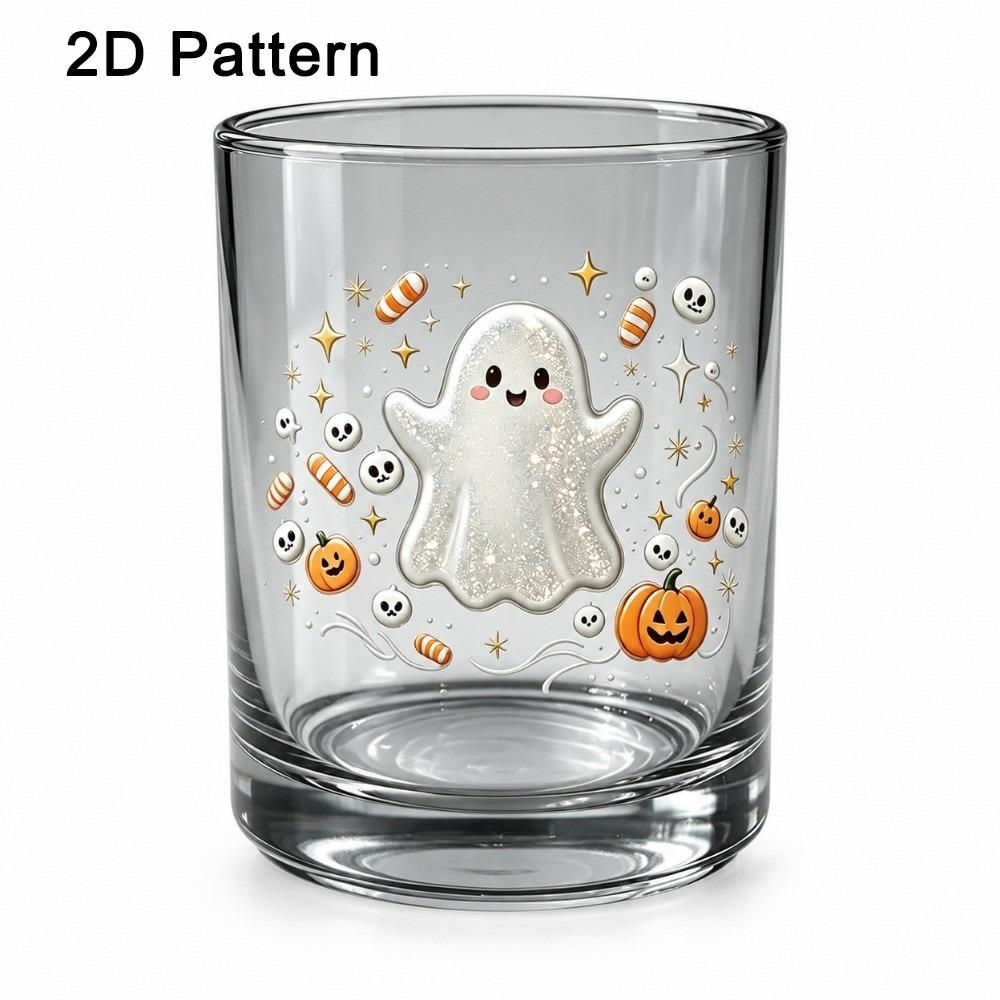 Pumpkin Skull Print Ghost Glass Cup Decorations Wine Glass Gothic Drinkware Halloween Party