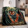 1pc Tiger Forest Moon Blanket - Perfect Gift for Birthdays, Christmas & Halloween- Soft, Warm & Versatile Yy250909088