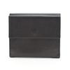 Used 589731 PRADA Saffiano Leather Tri-fold Wallet Nero Black