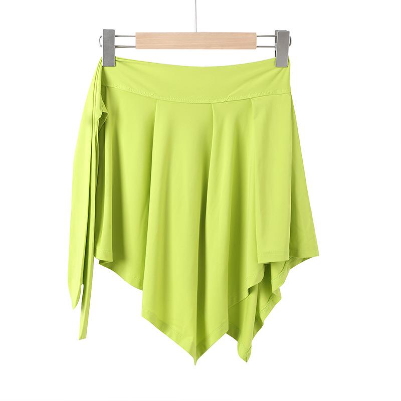 Tie-Up Wrap Dress: Anti-Exposure One-Piece for Yoga, Fitness, Dance, and Outerwear