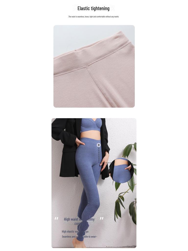 Women's High-Waisted Warm Leggings – Autumn & Winter Thin Style for Waist Protection
