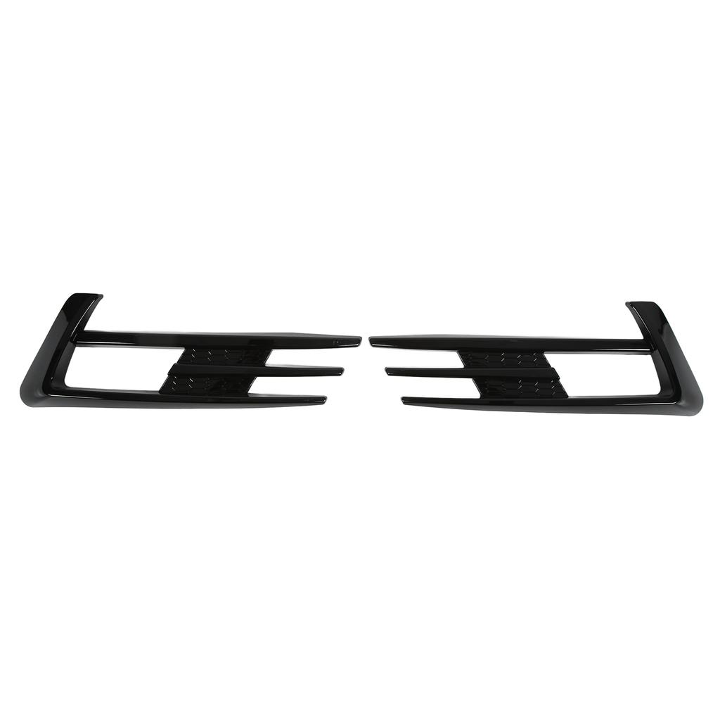 Glossy Black Front Fog Lamp Eyebrow Eyelid Cover Trim Replacement for MK7 2014‑ 2017