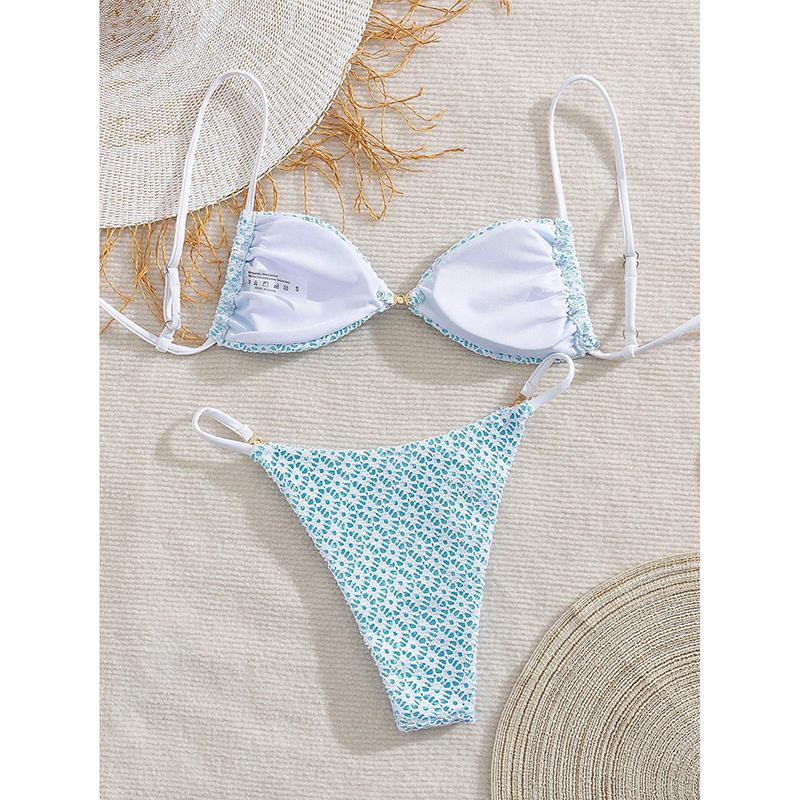 Sexy Micro Bikini Women Chain Swimsuit Female Swimwear Thong Bikinis Sets Bathing Suit Beach Wear Lace Up Biquini