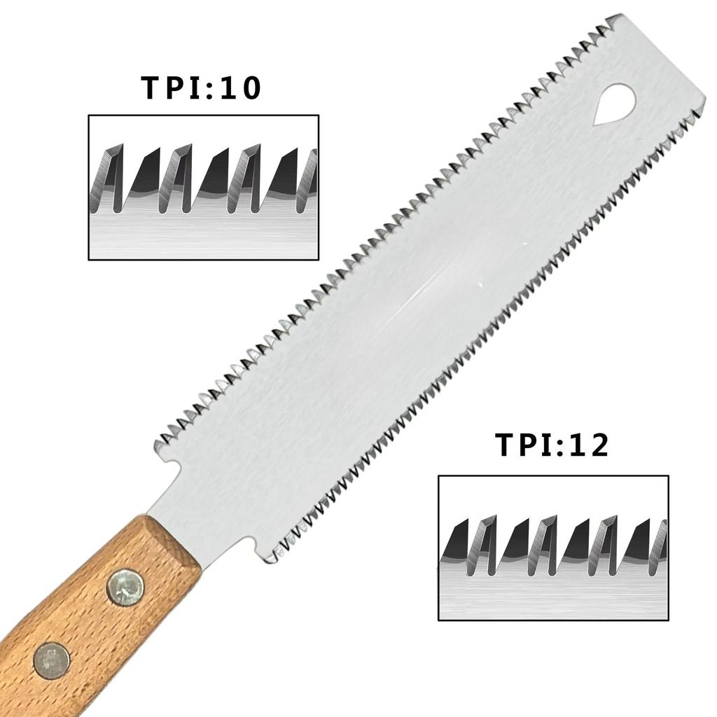 1pcs 150mm Japanese-style Pull Saw Double Edge Sided Flexible Small Pull Saw with Beech Handle for Woodworking