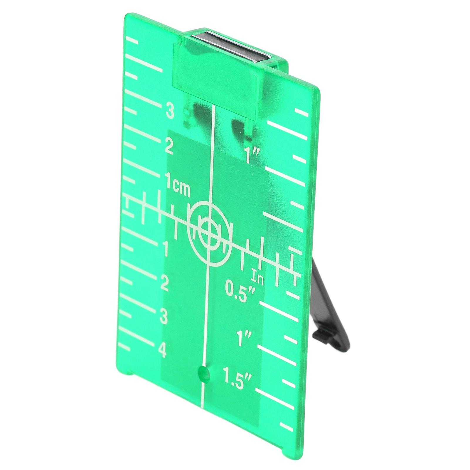 

Plastic Leveling Target Magnetic Floor Target Card Plate with Bracket Inch Scale