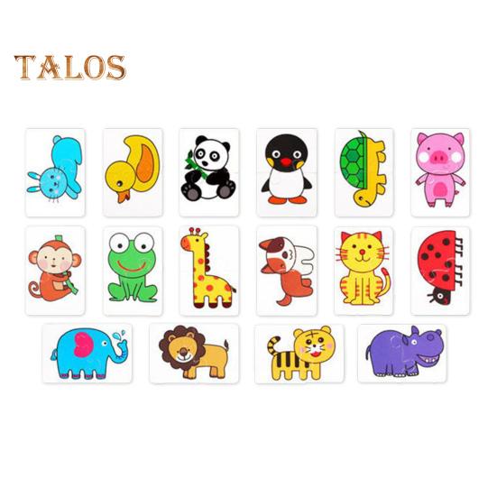 

32 шт./набор детских пазлов, игрушки, животные, транспорт, фрукты, овощи, продукты, обучающая бумажная головоломка, игра-головоломка для детей 1-6 лет, для мальчиков и девочек, подарок A