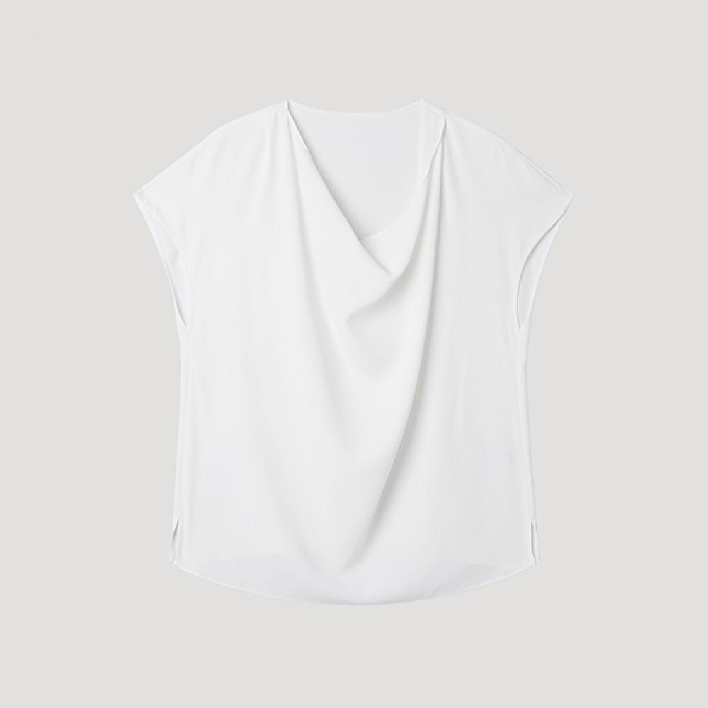 

[She S miSS] Drape SleeveleSS blouSe Swwblp22110 Ow off-white/55