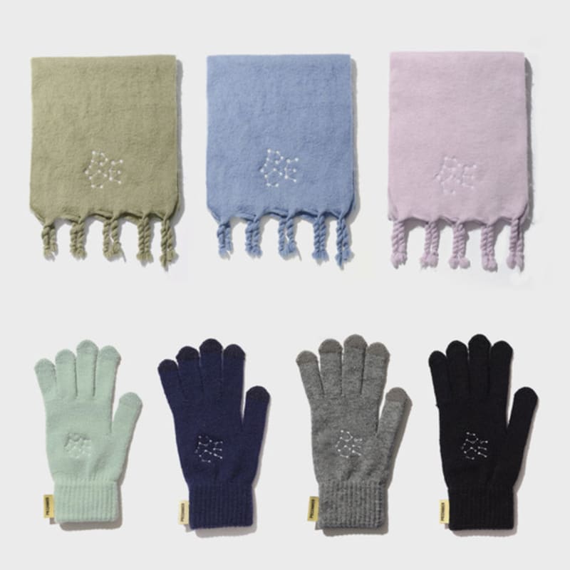PIECEMAKER STARRY MUFFLER+GLOVES SET