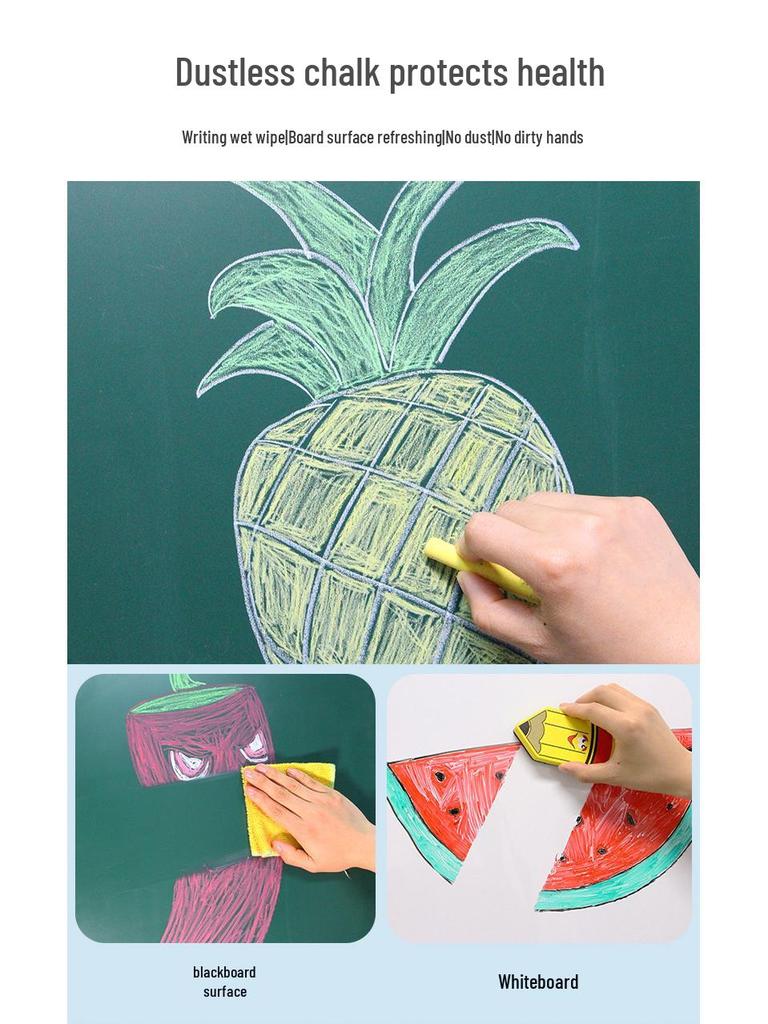 Double-Sided Magnetic Doodle & Writing Easel for Toddlers - Dust-Free Blackboard