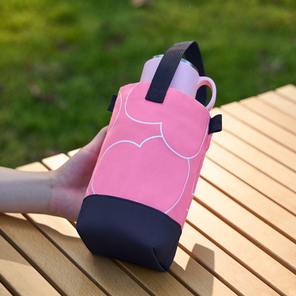 Printed Water Bottle Cover Water Bottle Holder Small Storage Bag Fashionable Crossbody Bag Hiking