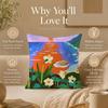 Art G-Geometric LandscapeS Cushion Cover Double-Sided Printed Pillow Cover Hypoallergenic Dust-Mite Proof